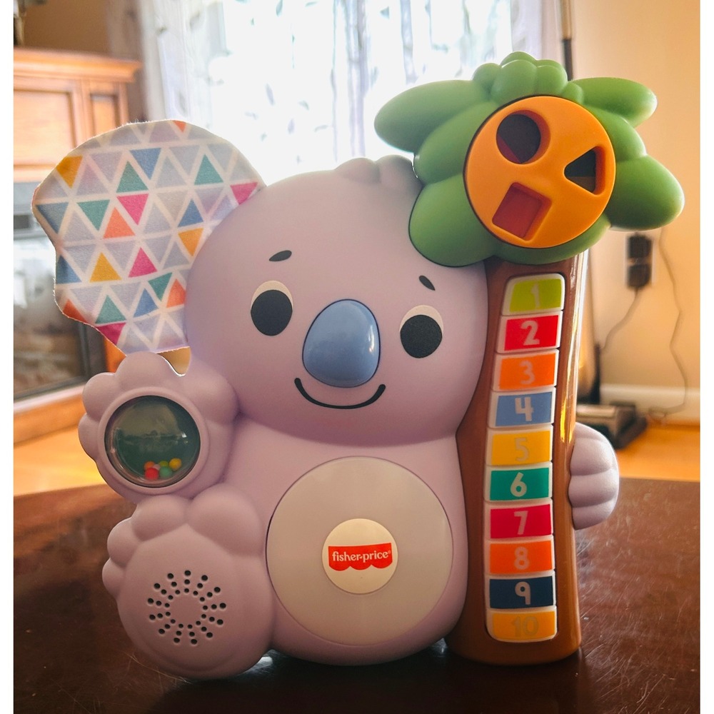 Fisher Price Linkimals Counting Koala OS Purple Educational Tested- Working